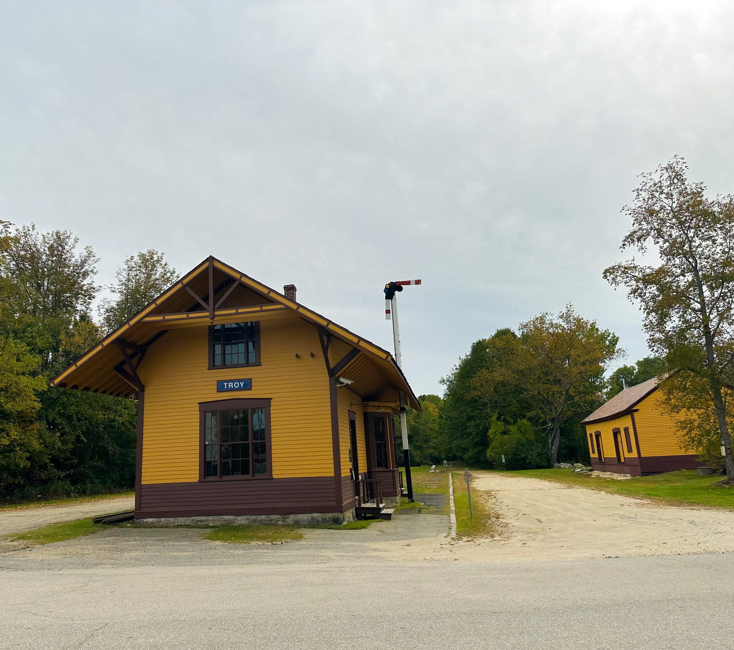 Troy B&M Railroad Depot Troy, New Hampshire GoXplr